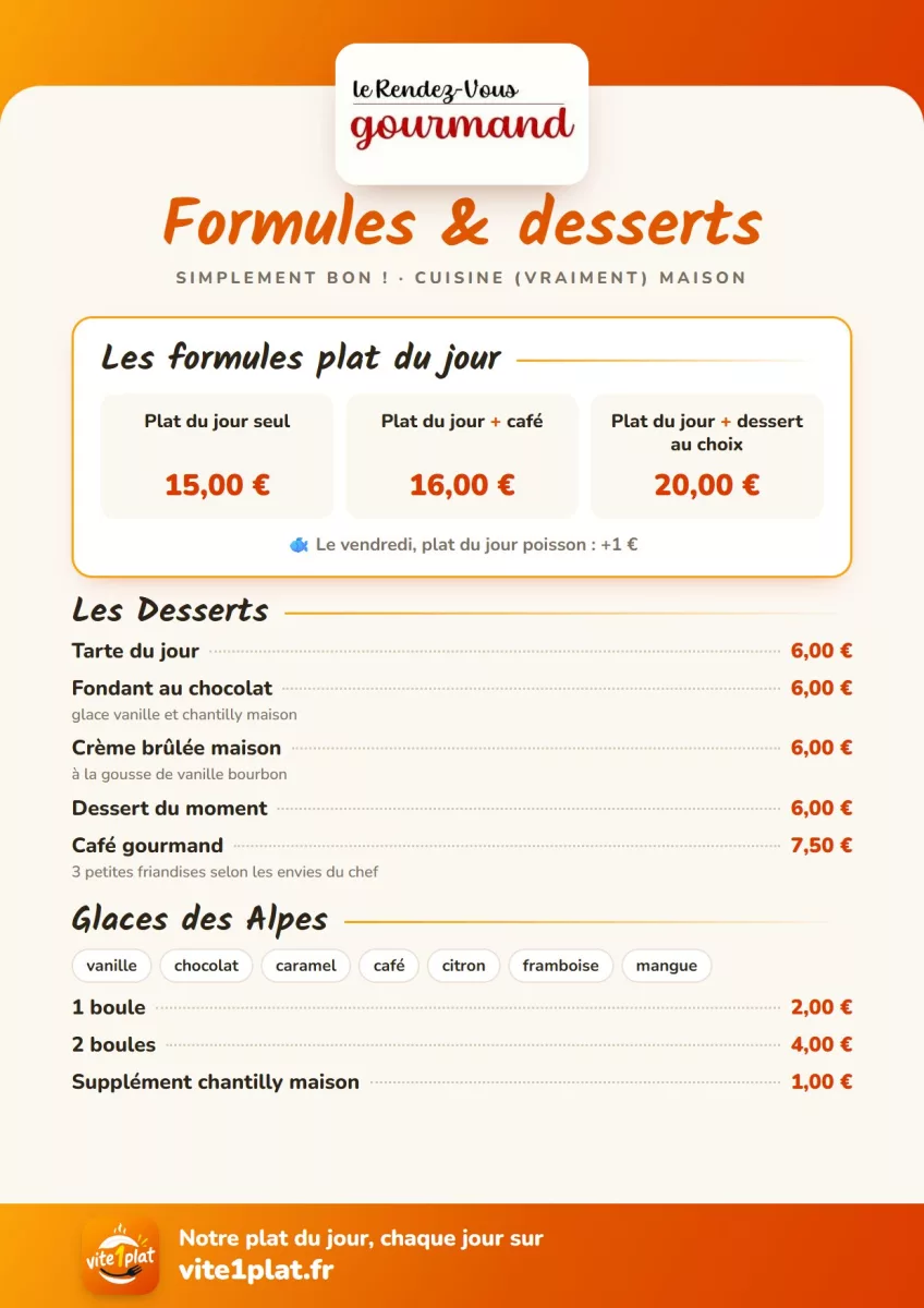 La carte, page 2